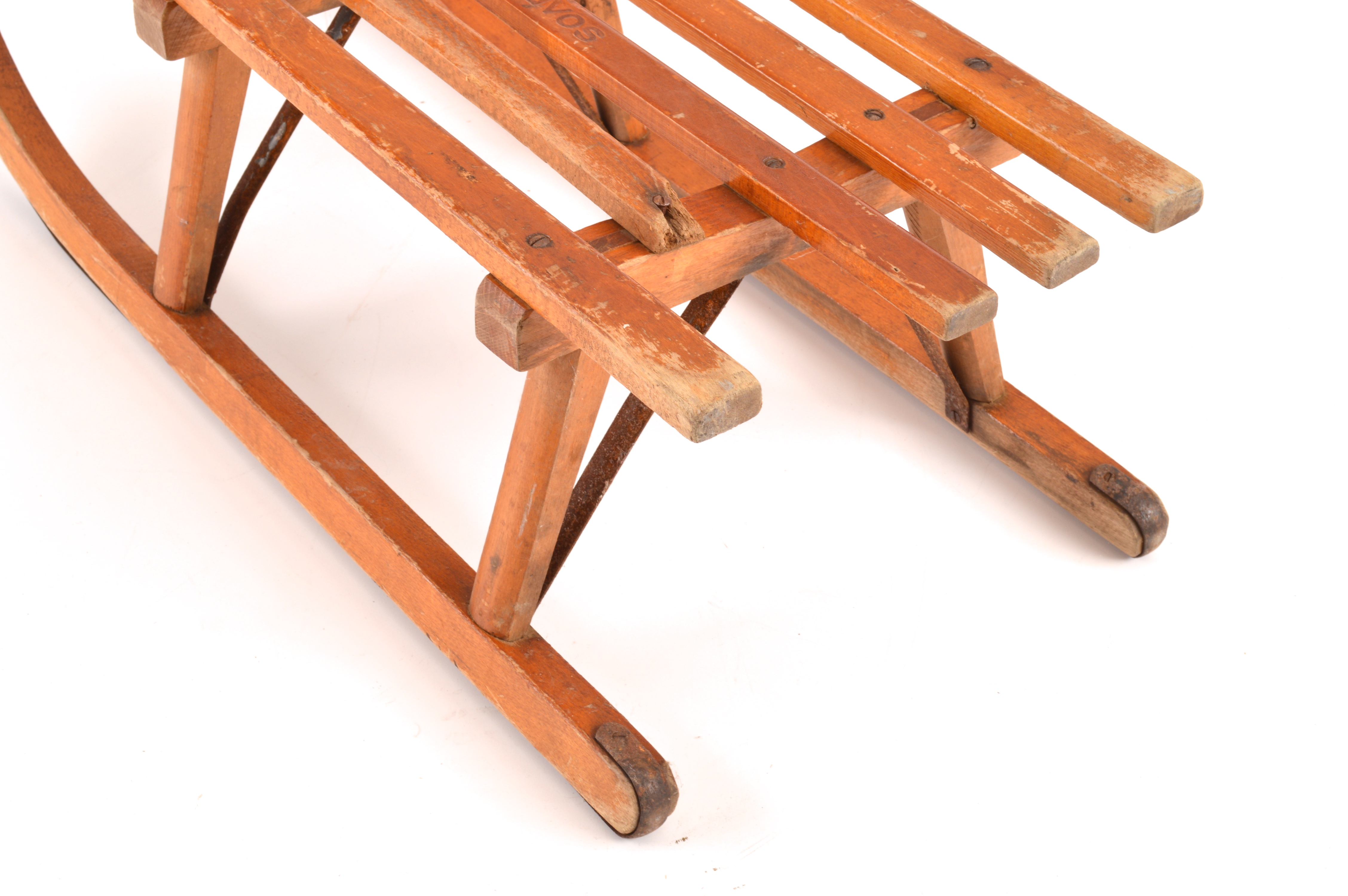 Early Davos Wooden Sled
