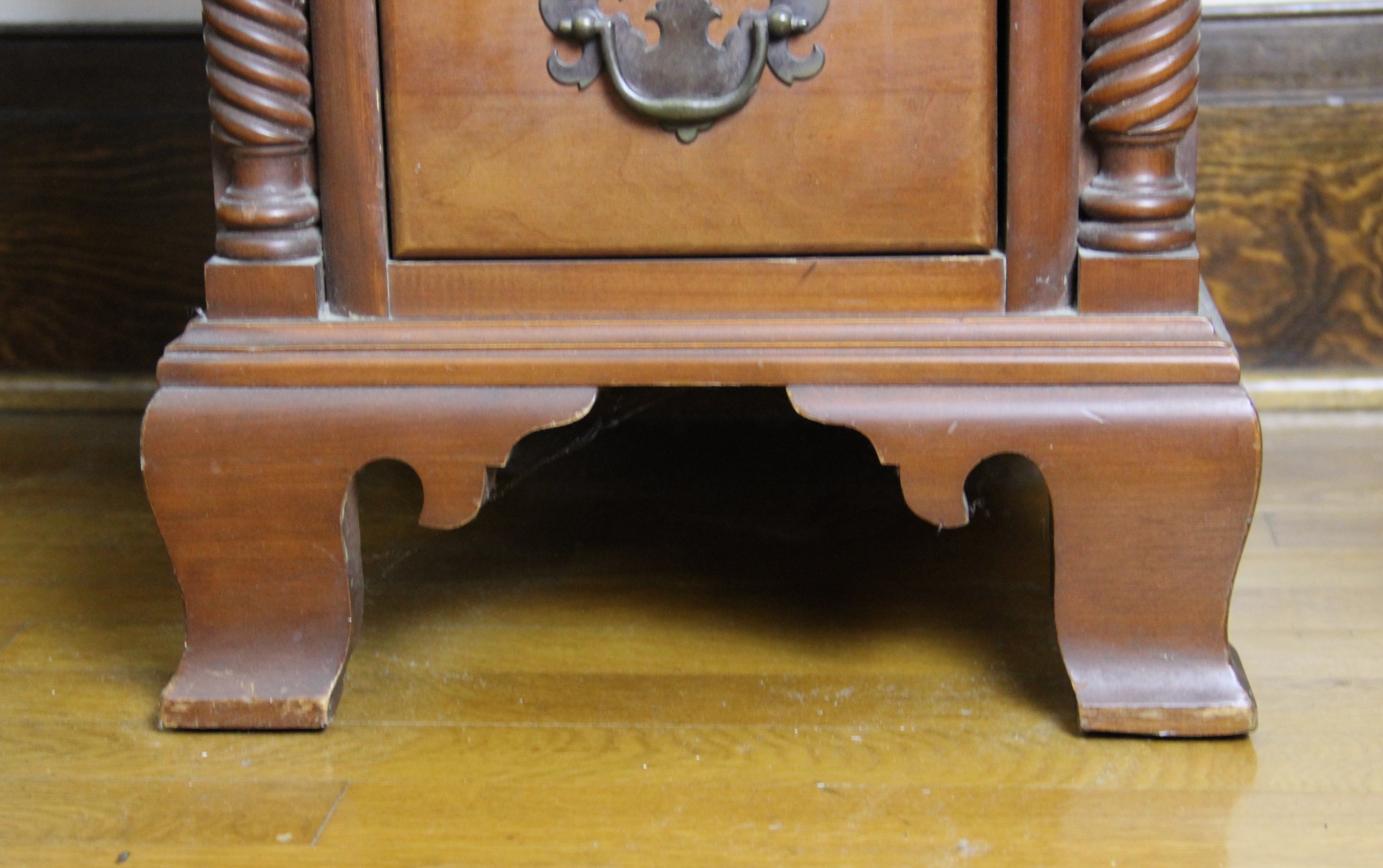 Antique Cherry Vanity and Stool