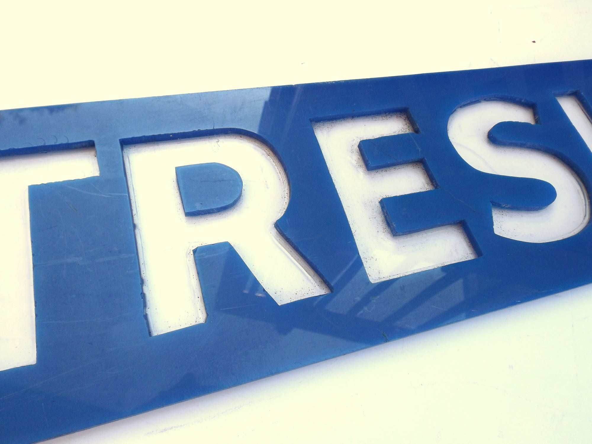 Tresler Comet Cutout Acrylic Sign