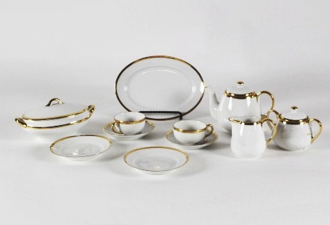 Vintage Eleven Piece Noritake Morimura Gold Trim Chils Tea Set