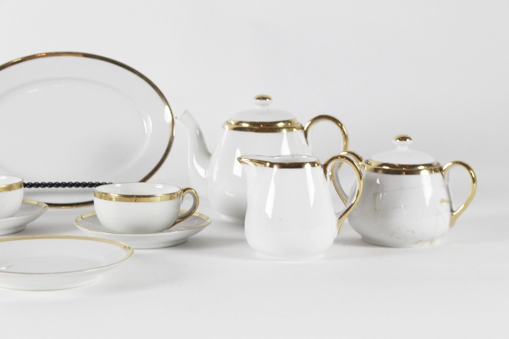 Vintage Eleven Piece Noritake Morimura Gold Trim Chils Tea Set