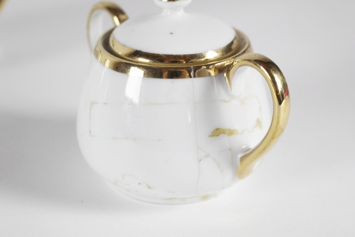 Vintage Eleven Piece Noritake Morimura Gold Trim Chils Tea Set