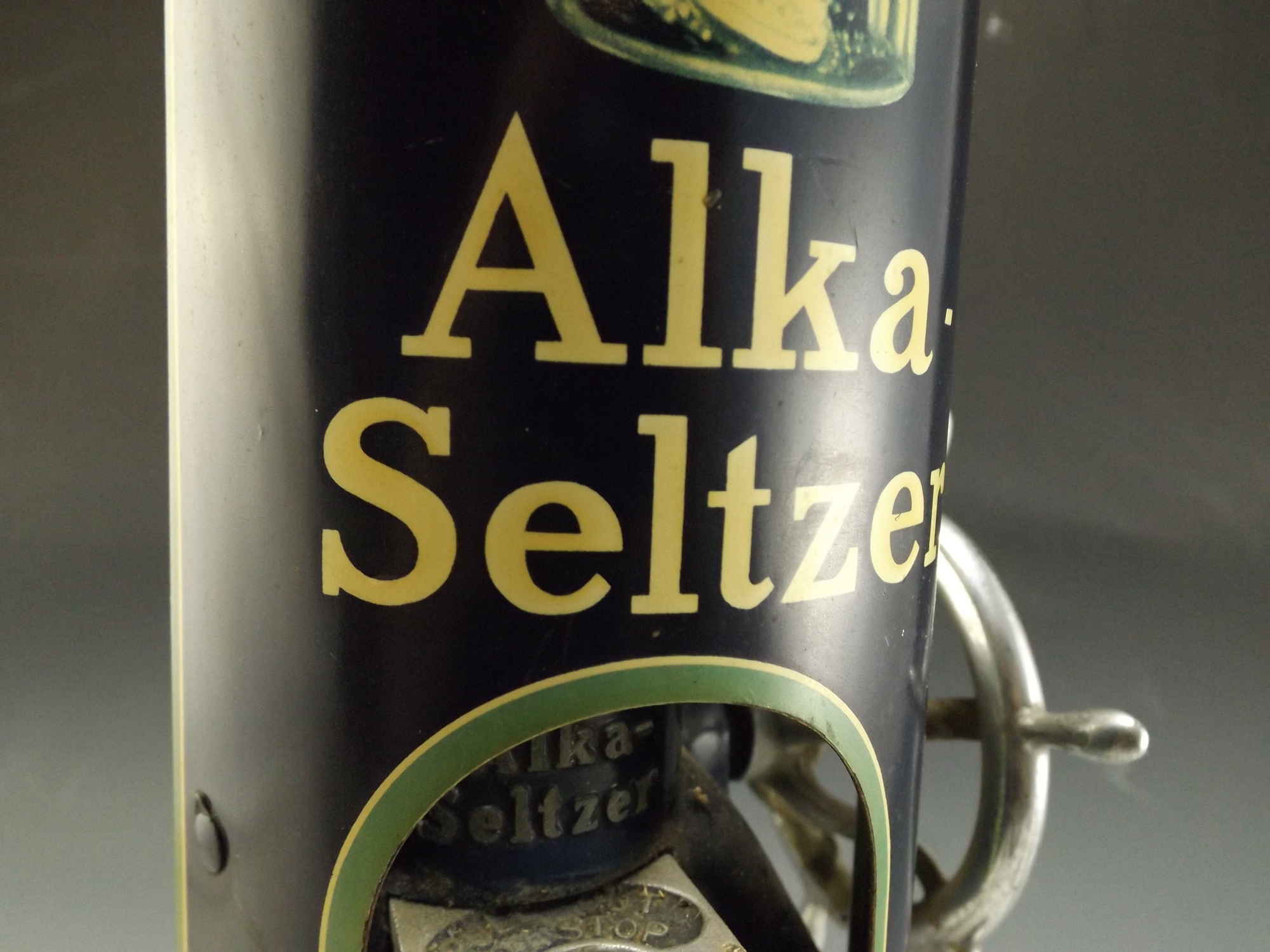 Vintage Alka Seltzer Drugstore Countertop Dispenser