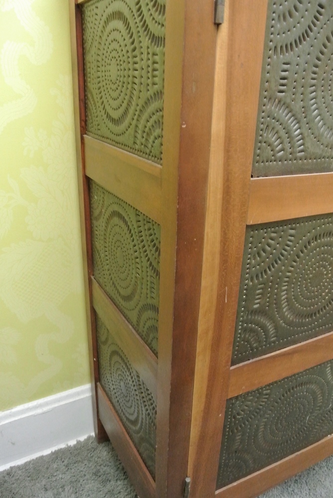 Antique Pie Safe with Circle & Quarter Circle Pattern