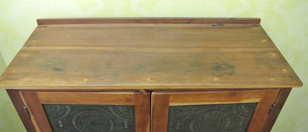 Antique Pie Safe with Circle & Quarter Circle Pattern