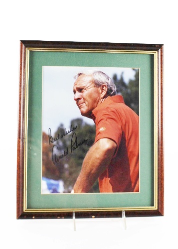 Autographed Arnold Palmer Framed Photo
