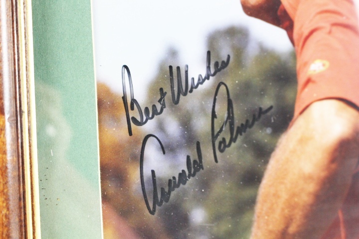 Autographed Arnold Palmer Framed Photo