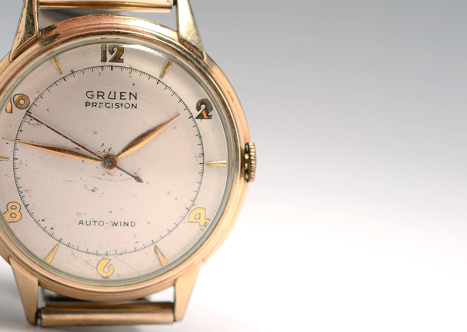 10K Gold Filled Men's Vinatge Gruen Watch