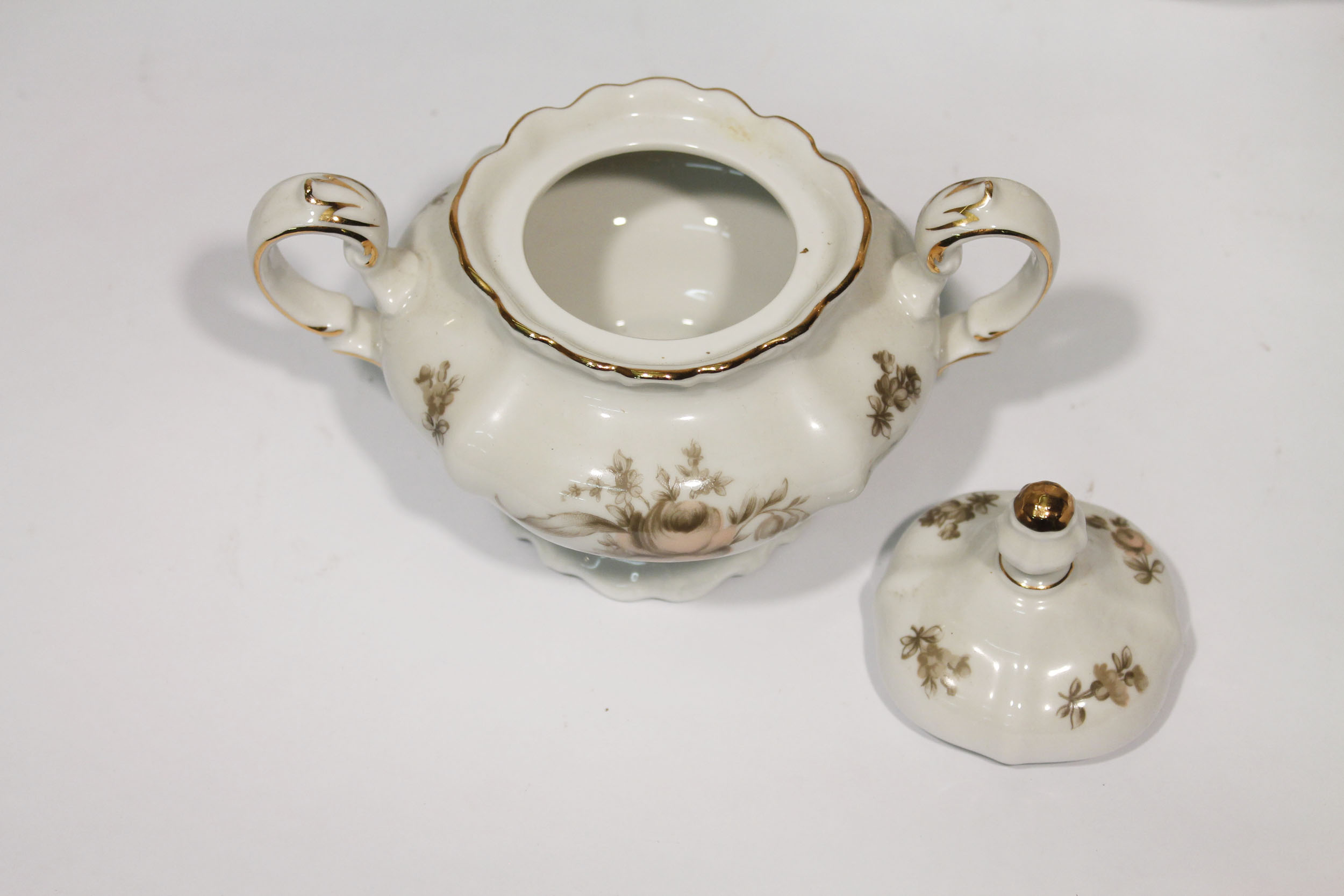 Johann Haviland Bavaria Sepia Rose China Set