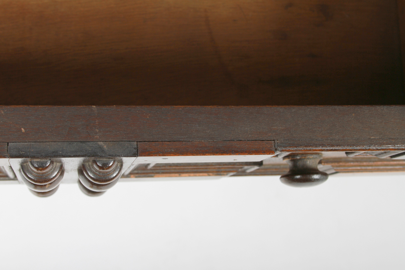 Antique Jacobean Style Sofa Table with Barley Twist Legs