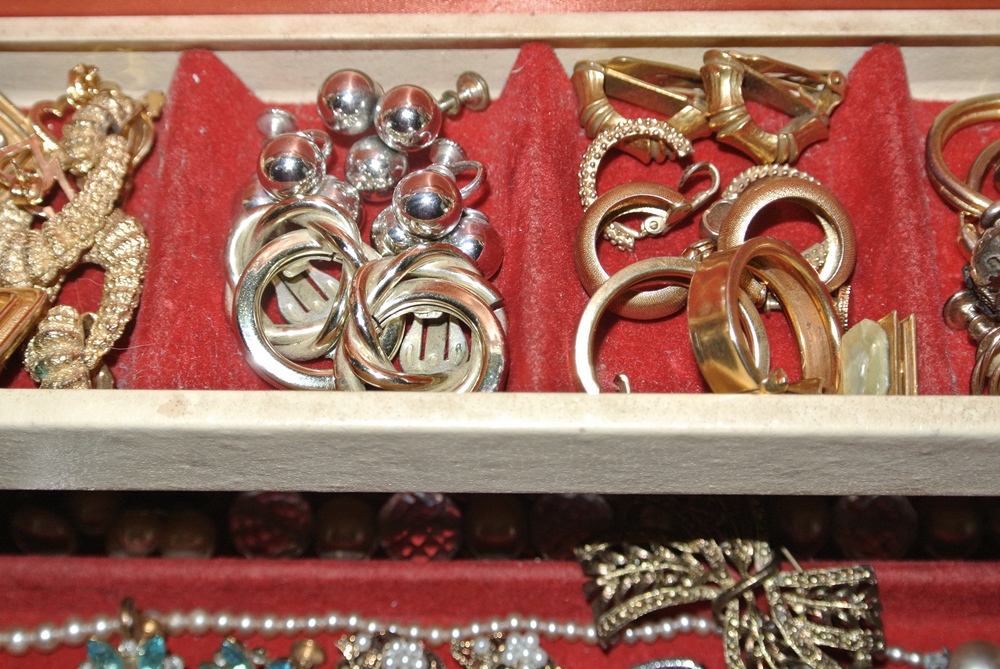 Jewelry Box Of Fabulous Costume Pieces