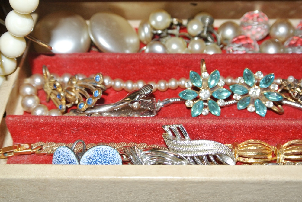Jewelry Box Of Fabulous Costume Pieces