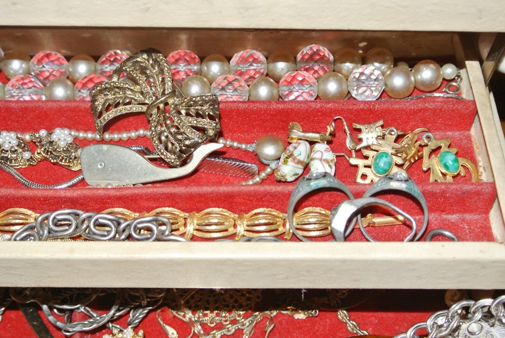 Jewelry Box Of Fabulous Costume Pieces