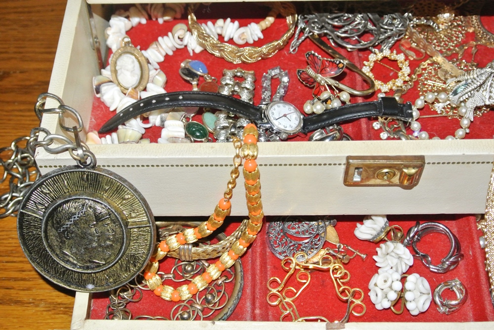 Jewelry Box Of Fabulous Costume Pieces
