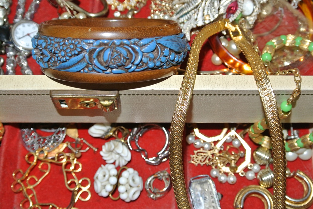 Jewelry Box Of Fabulous Costume Pieces