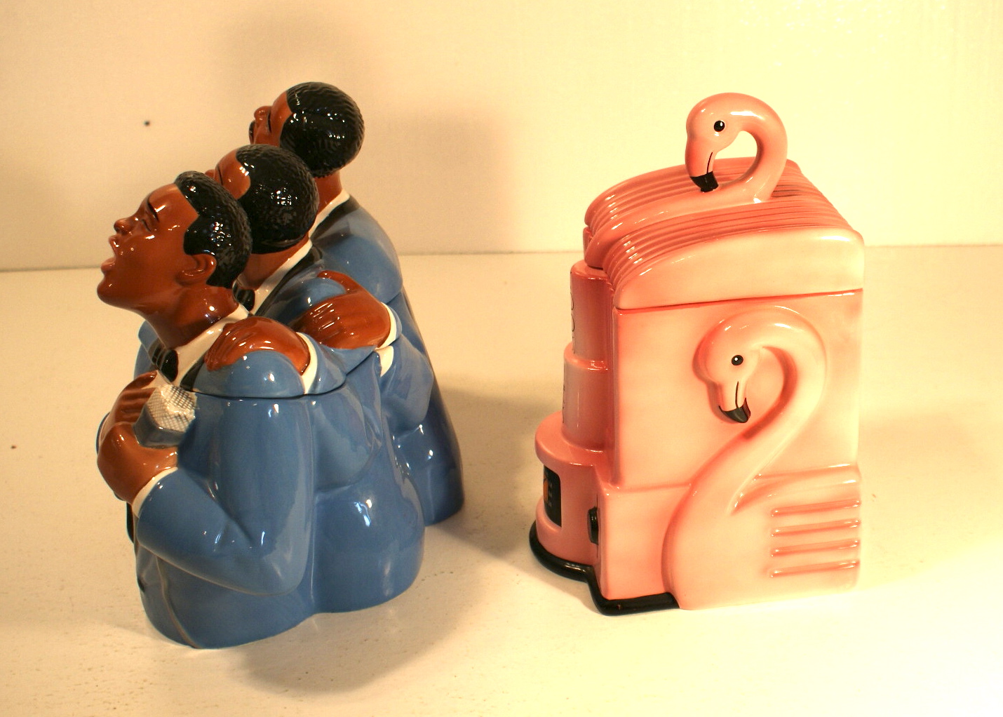 Pink Attitude and Soul Tones Cookie Jars