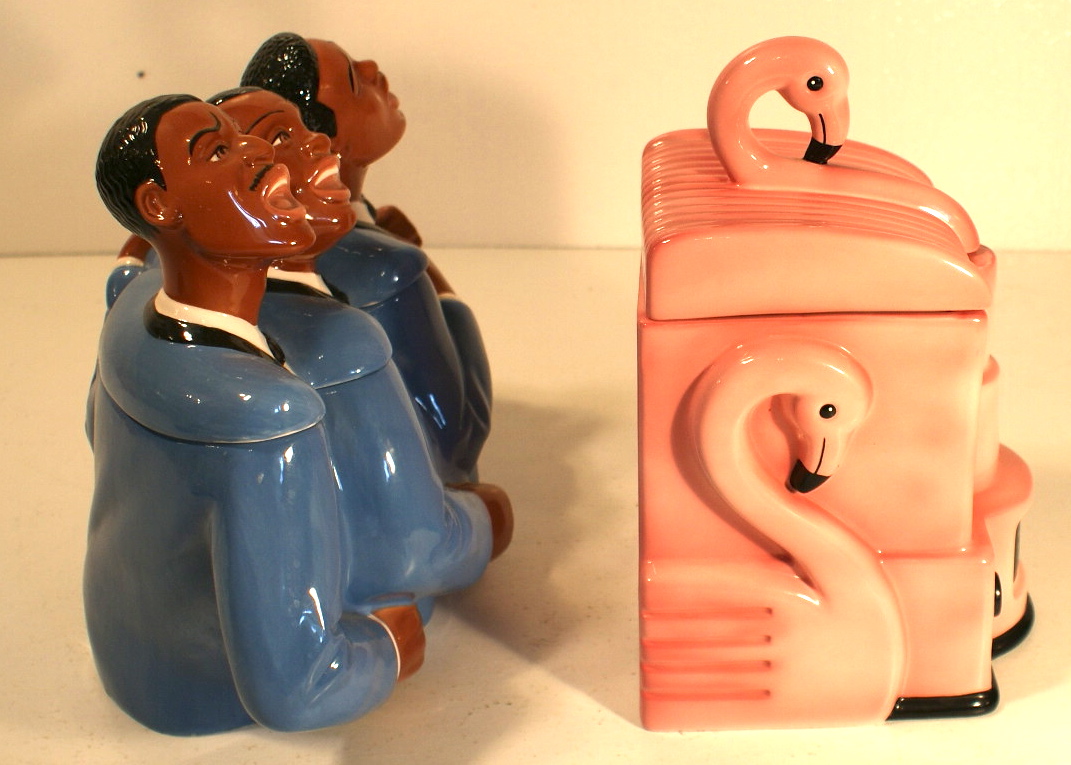 Pink Attitude and Soul Tones Cookie Jars