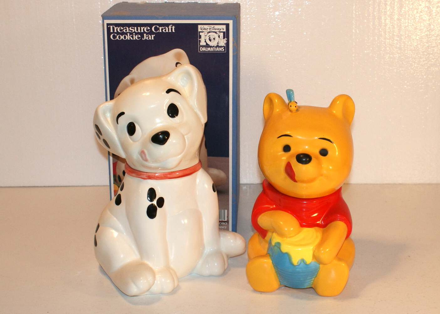 Winnie the Pooh and 101 Dalmatians Cookie Jars