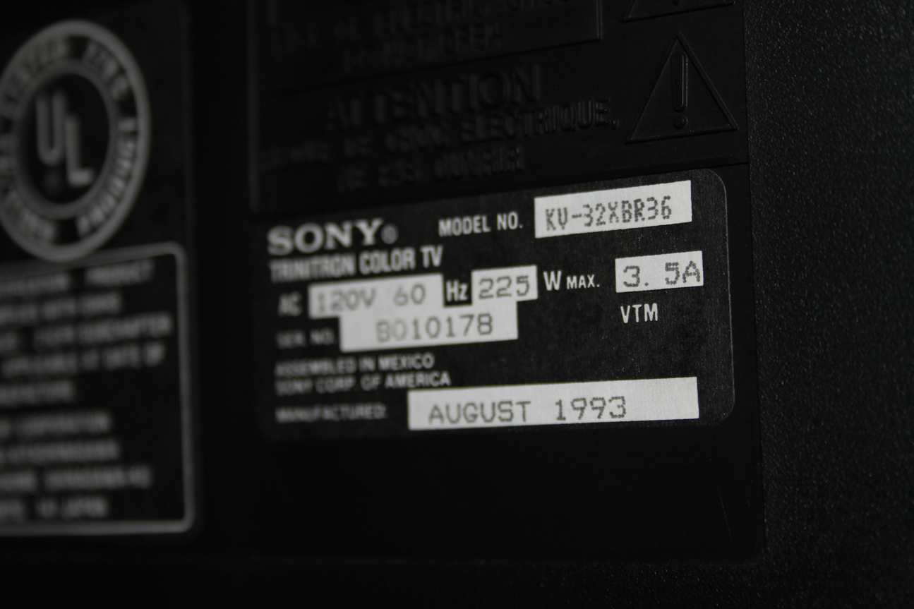 Entertainment Console with Sony TV and Philips DVD Player