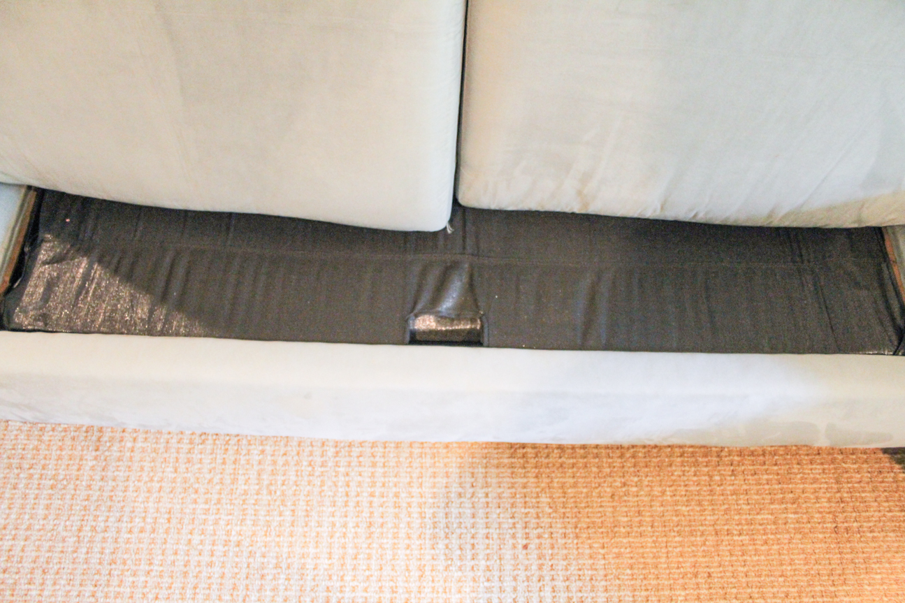 Large Max Home Cuddler Blue-Grey Sectional Sofa