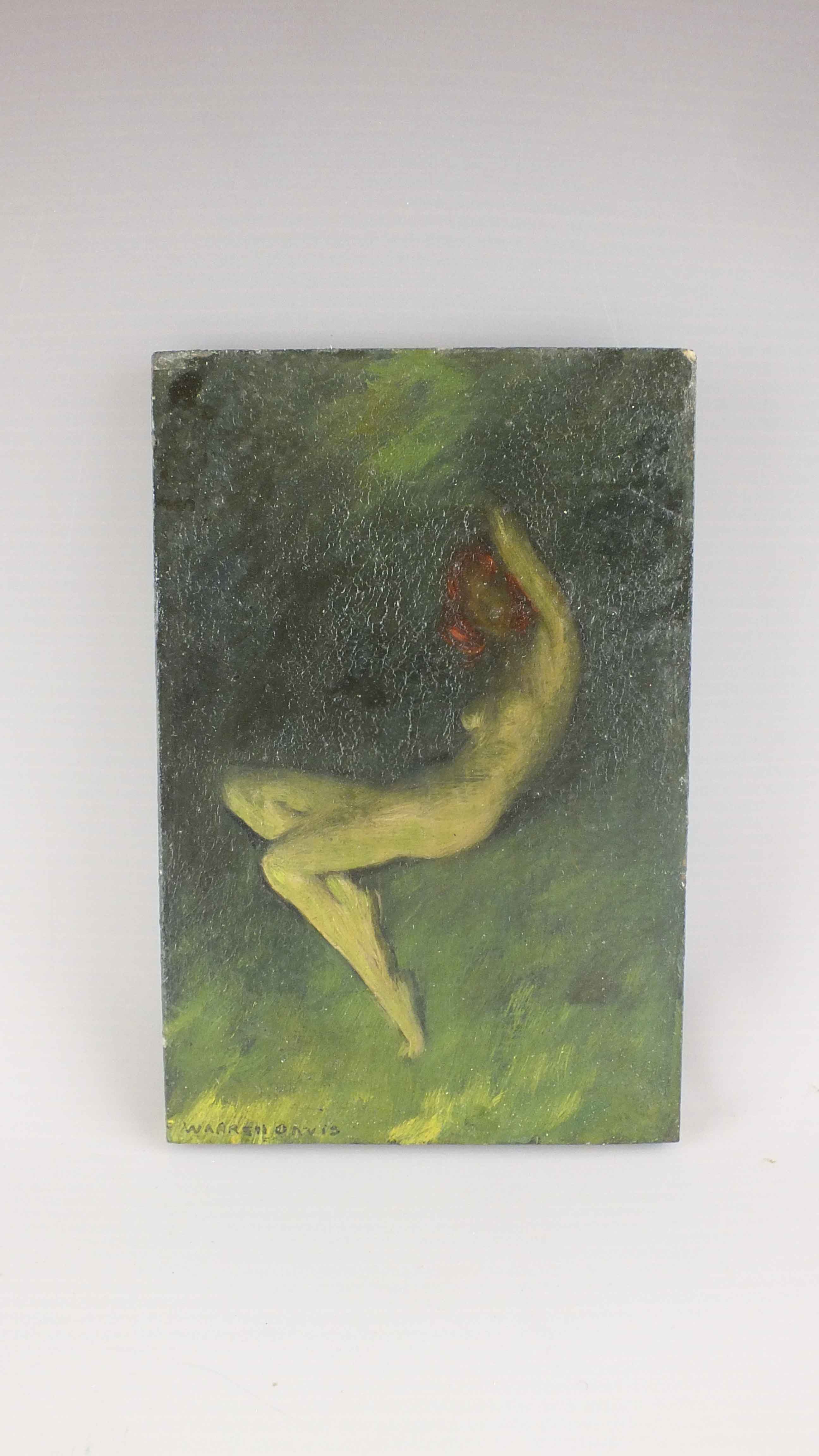 Original Oil on Board by Listed Artist Warren Davis