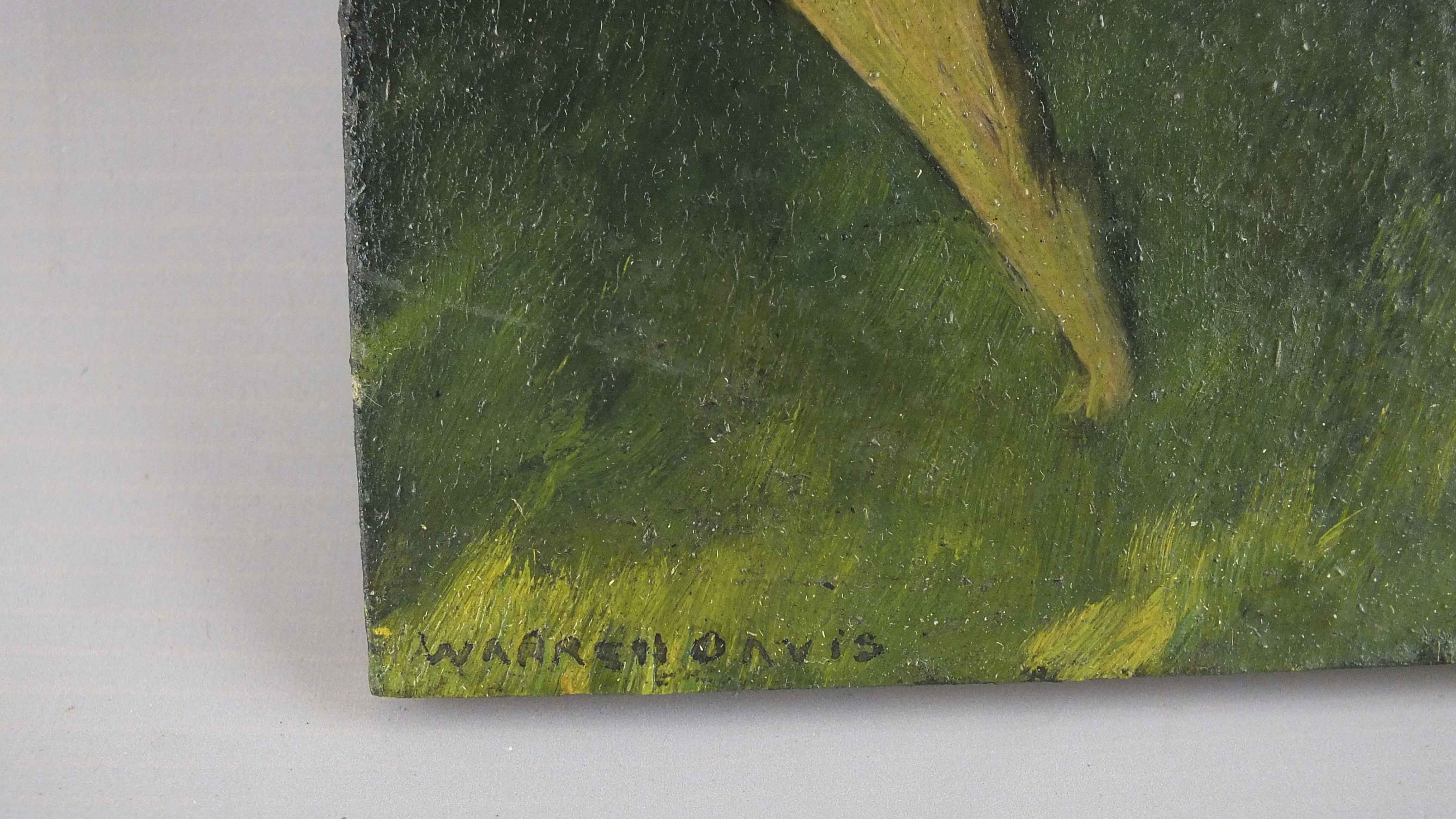 Original Oil on Board by Listed Artist Warren Davis