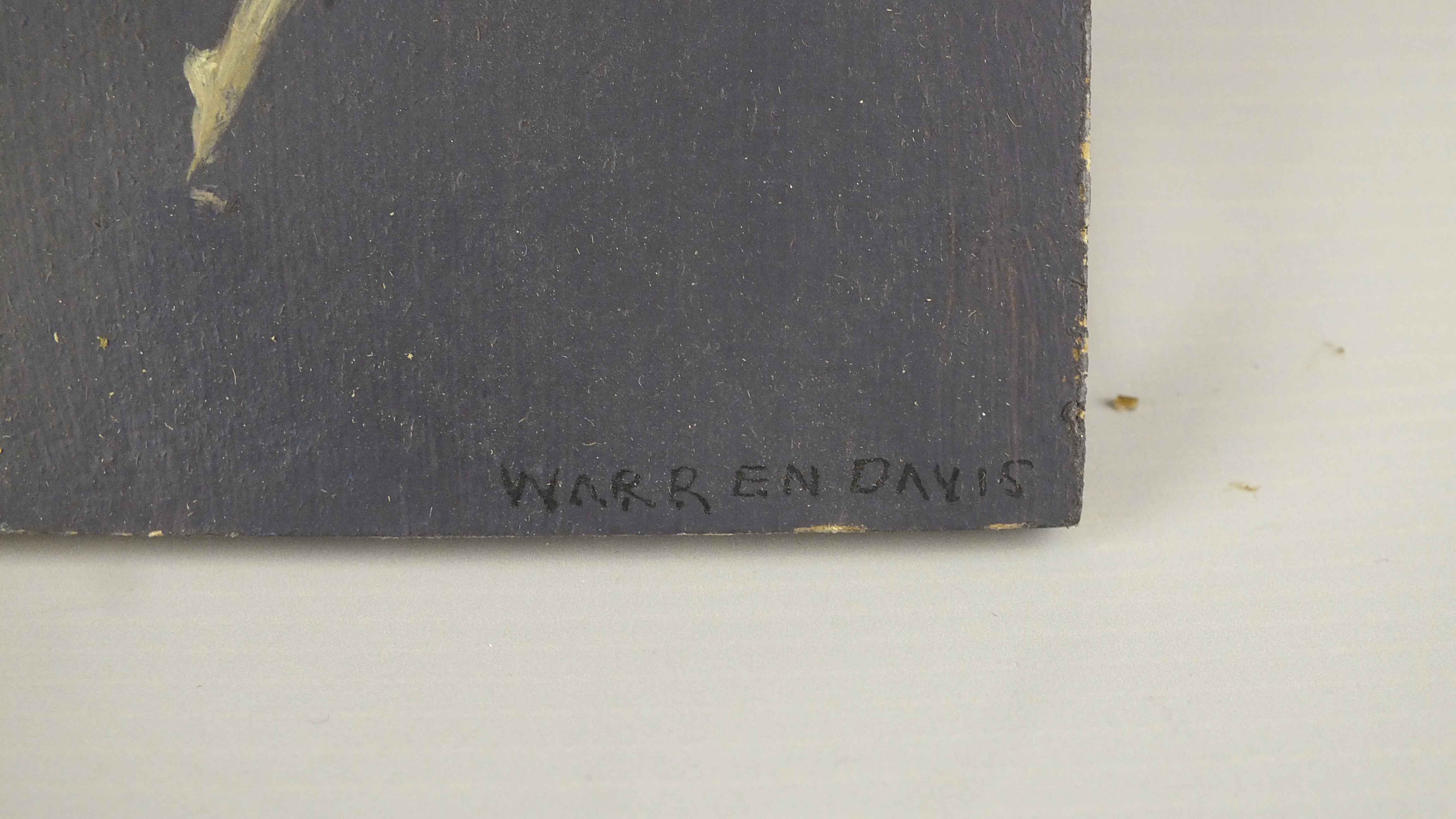 Original Oil on Board by Listed Artist Warren Davis