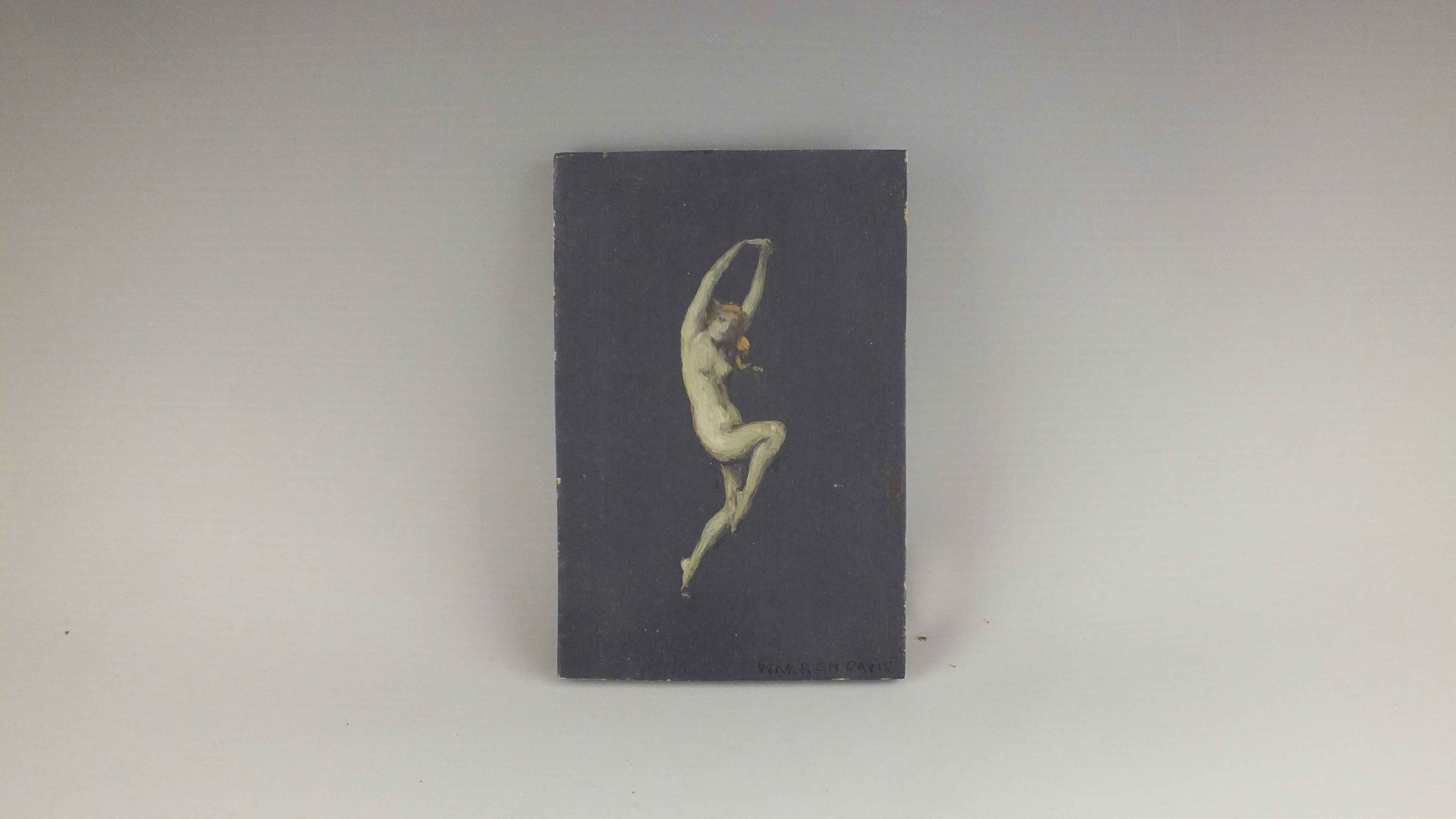 Original Oil on Board by Listed Artist Warren Davis