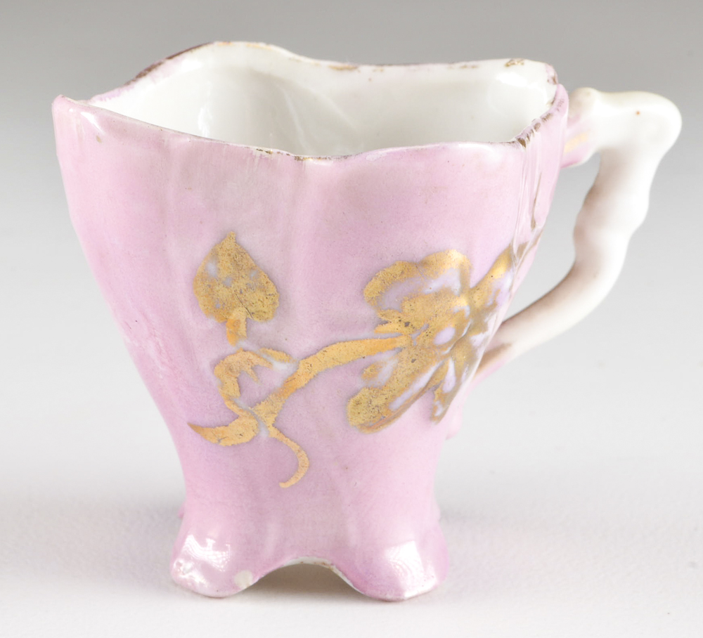Three Hand-Painted Porcelain Tea Cups