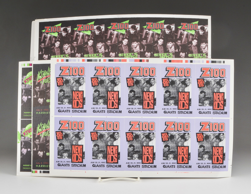 New Kids on the Block Vintage Passes and Collector's Patches