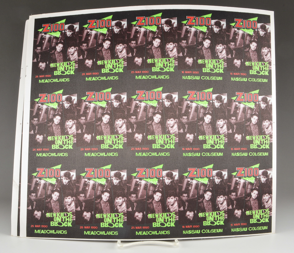 New Kids on the Block Vintage Passes and Collector's Patches