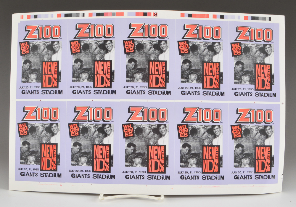 New Kids on the Block Vintage Passes and Collector's Patches