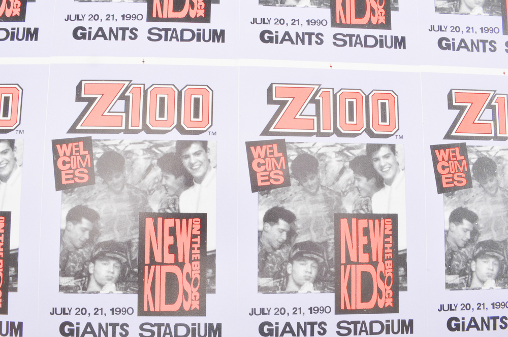 New Kids on the Block Vintage Passes and Collector's Patches