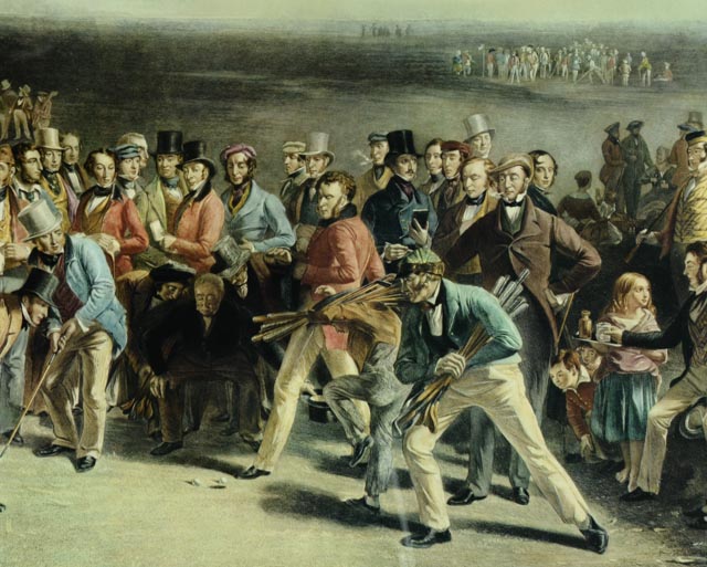 "The Golfers" Color Photo Offset Lithograph Reproduction