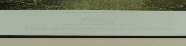 "The Golfers" Color Photo Offset Lithograph Reproduction