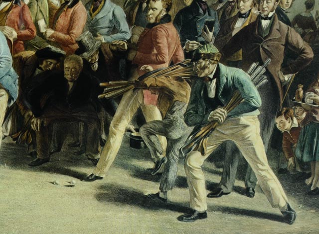 "The Golfers" Color Photo Offset Lithograph Reproduction