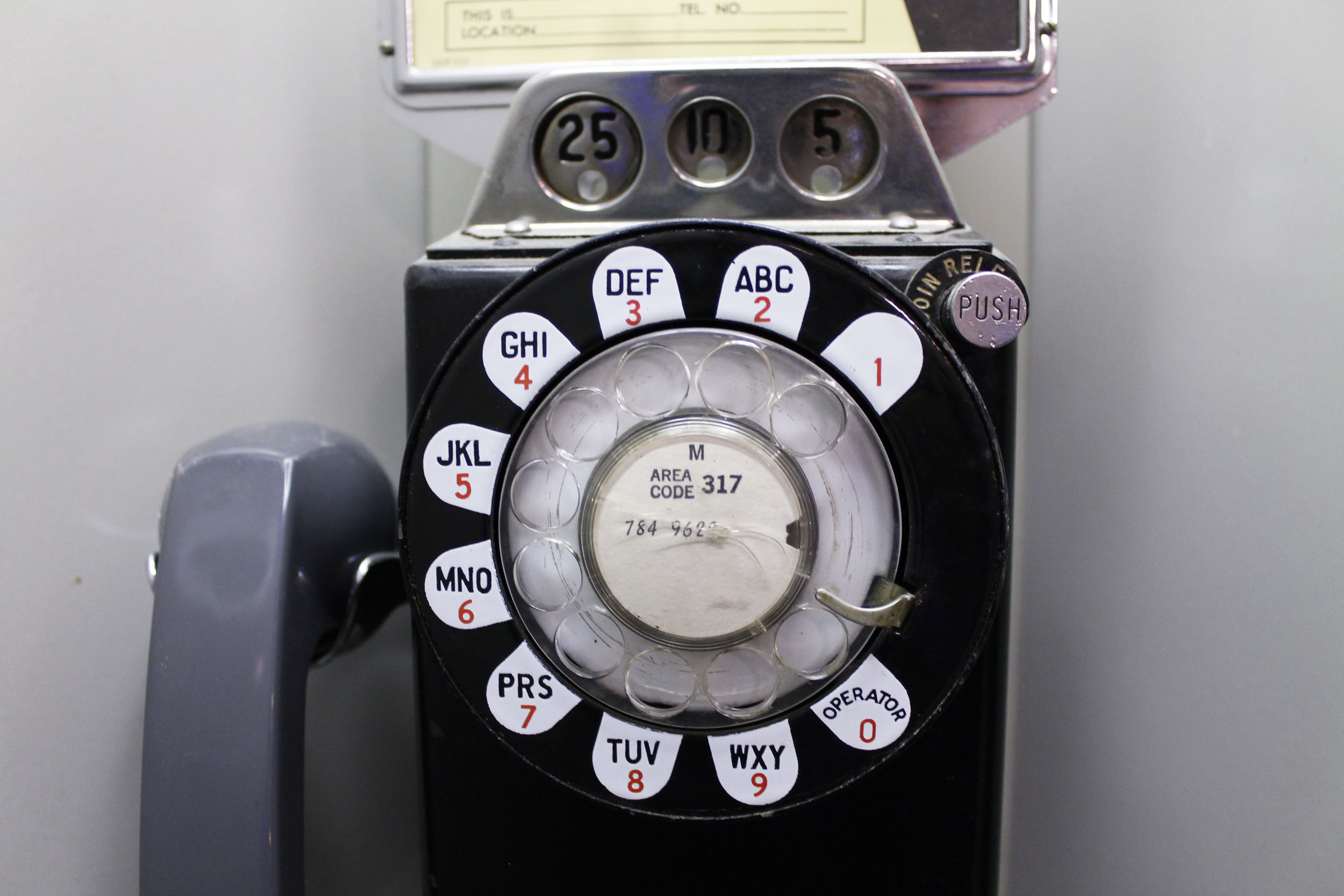 1950s Phone Booth with Phone