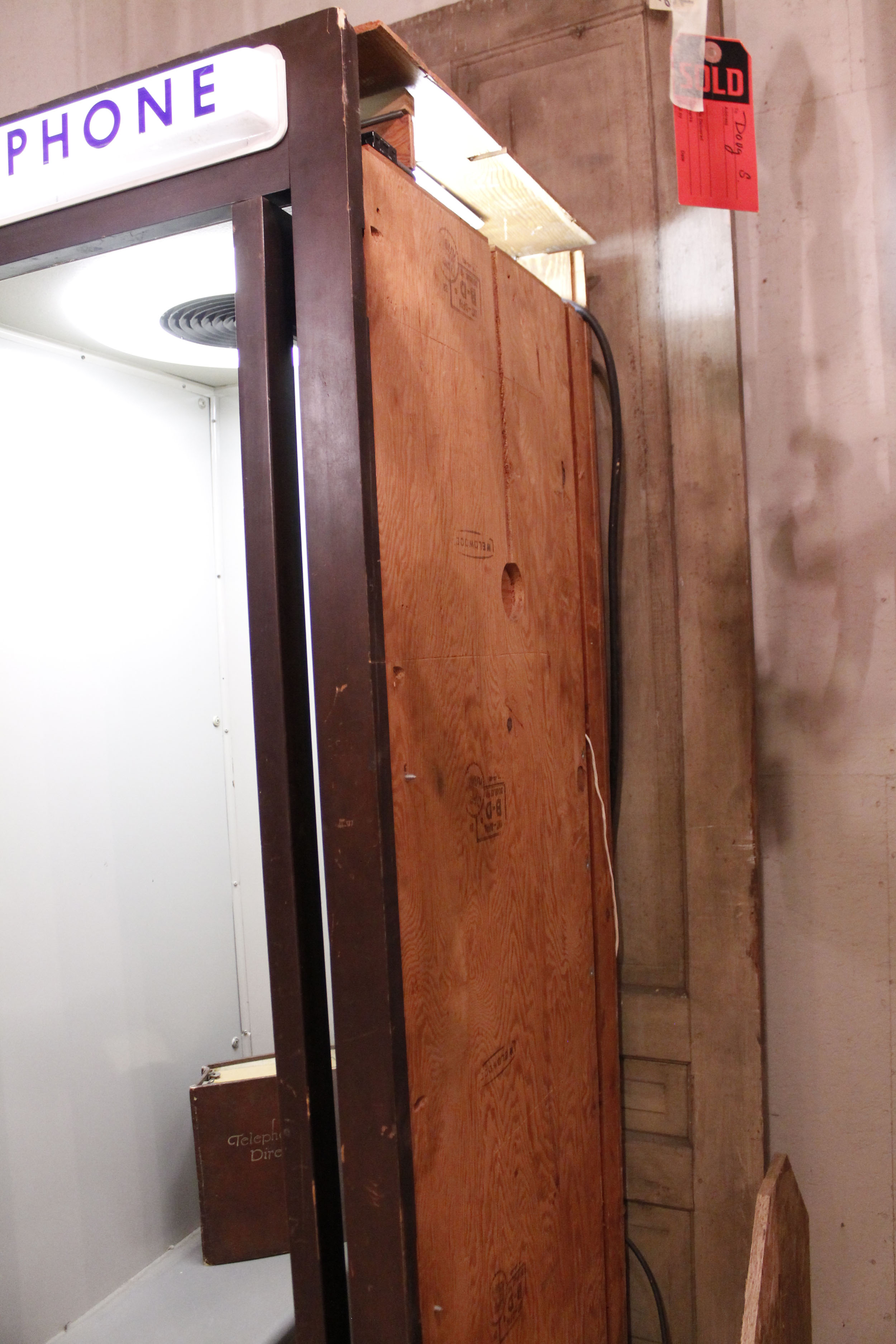 1950s Phone Booth with Phone