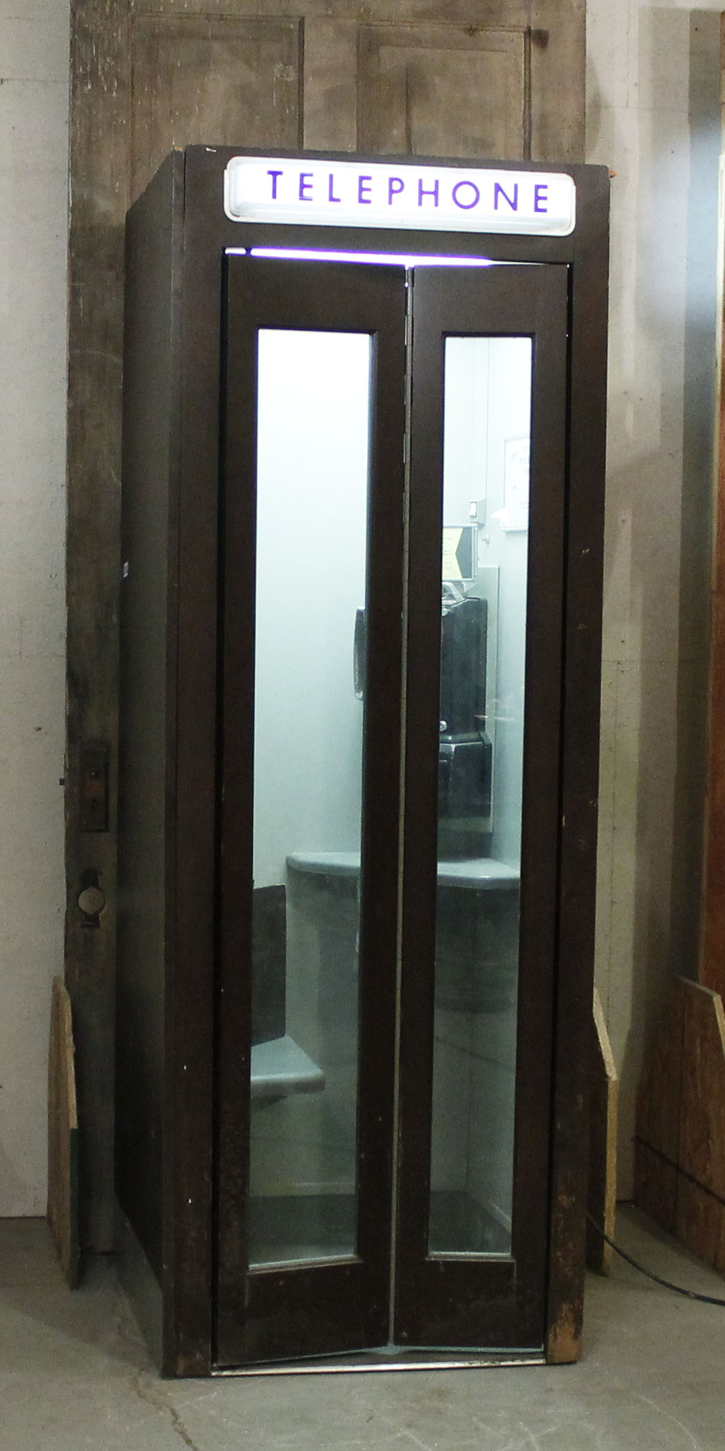 1950s Phone Booth with Phone