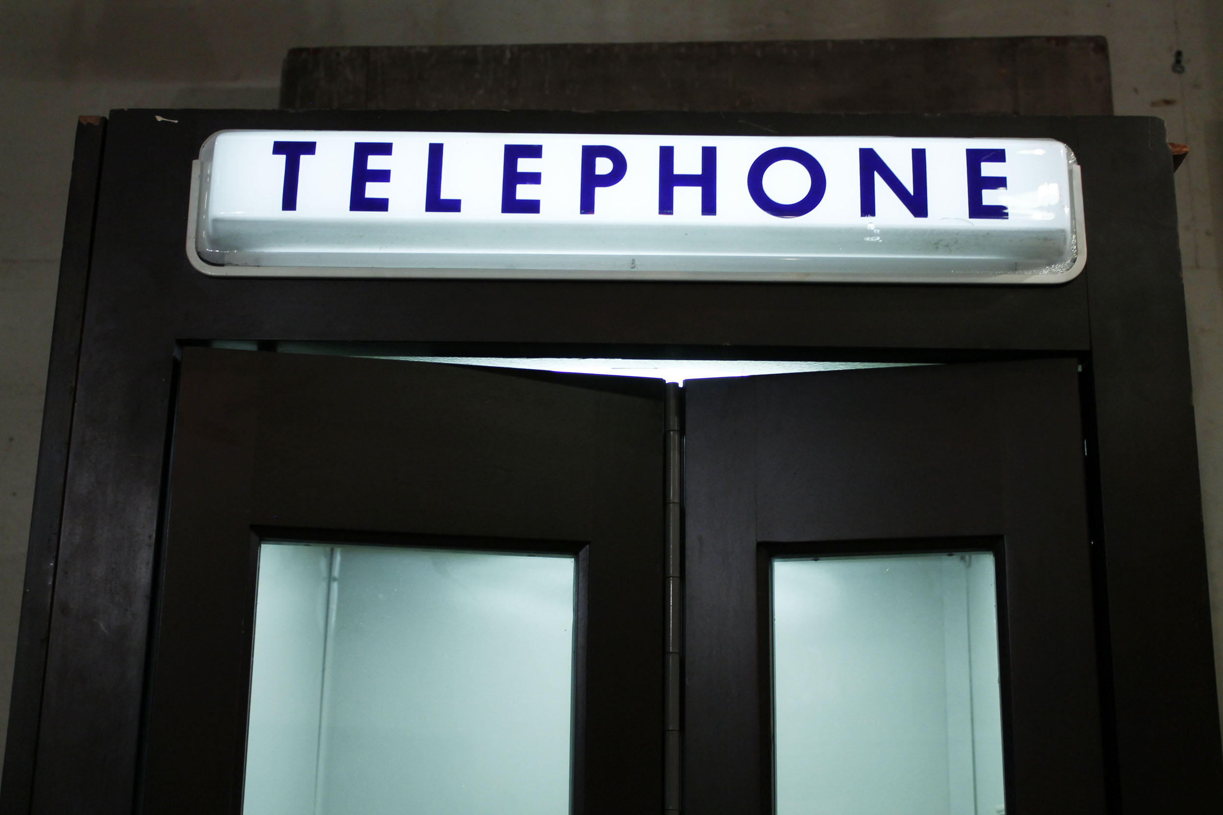 1950s Phone Booth with Phone