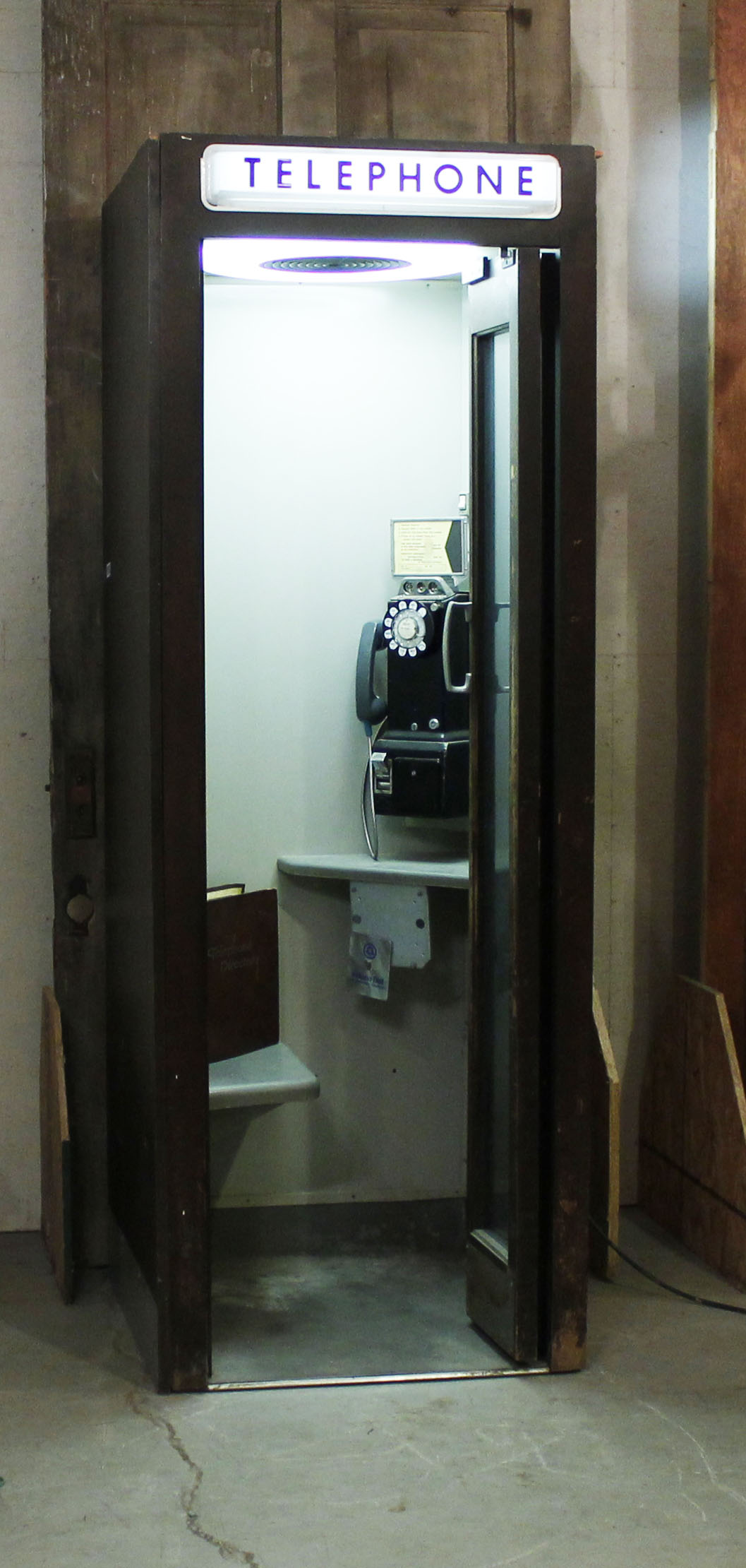 1950s Phone Booth with Phone