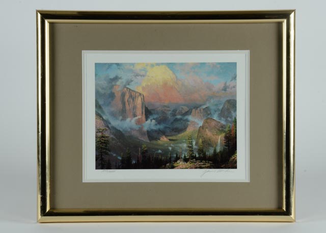 Thomas Kinkade Yosemite Park Lithographic Print