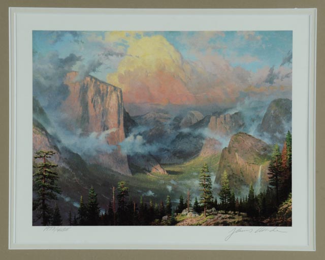 Thomas Kinkade Yosemite Park Lithographic Print