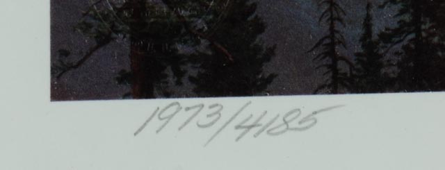 Thomas Kinkade Yosemite Park Lithographic Print