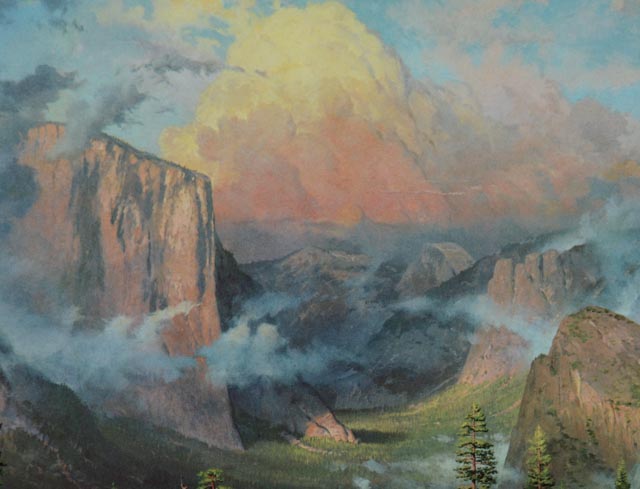 Thomas Kinkade Yosemite Park Lithographic Print