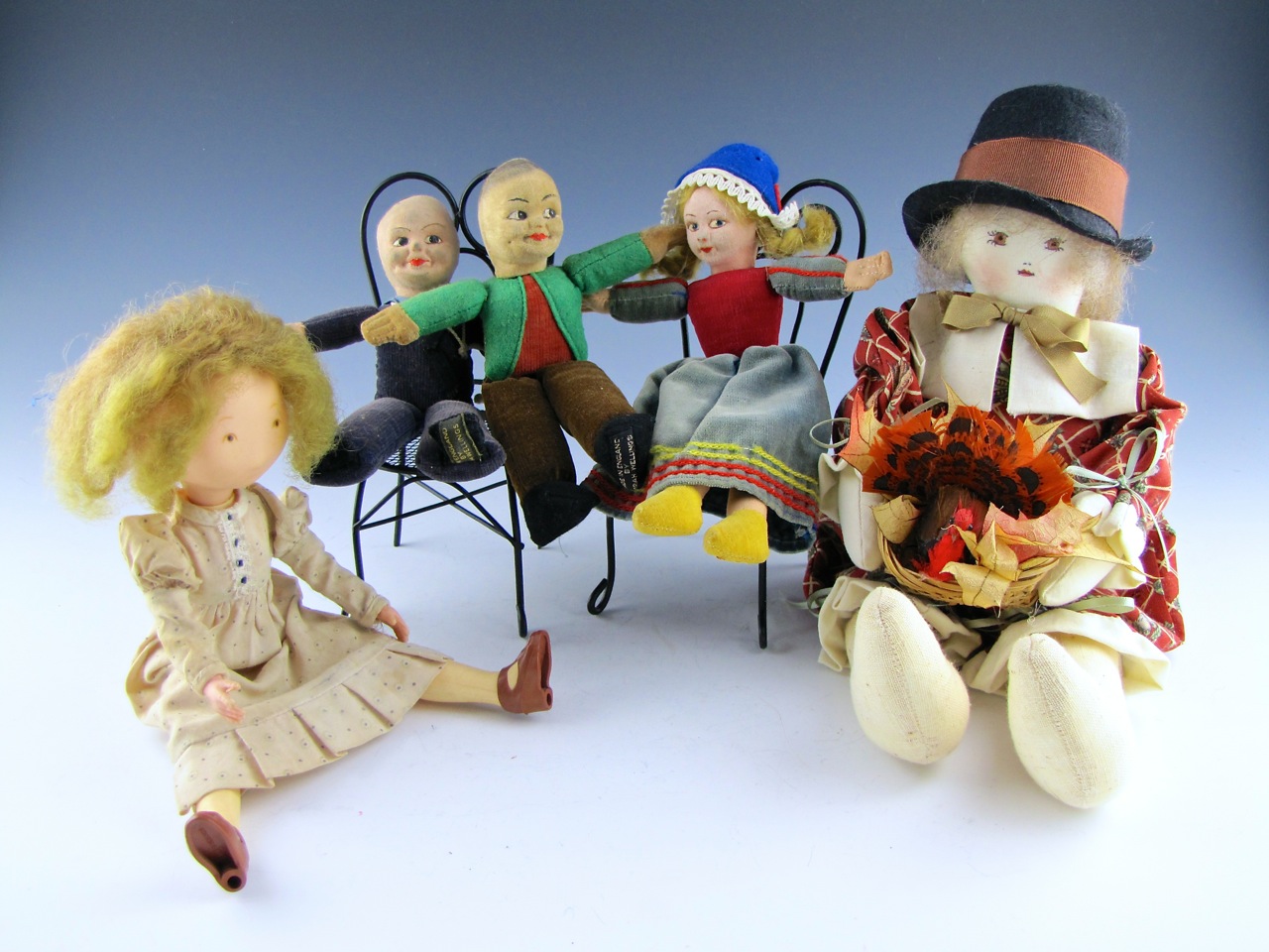 Three Vintage Norah Wellings Doll Lot