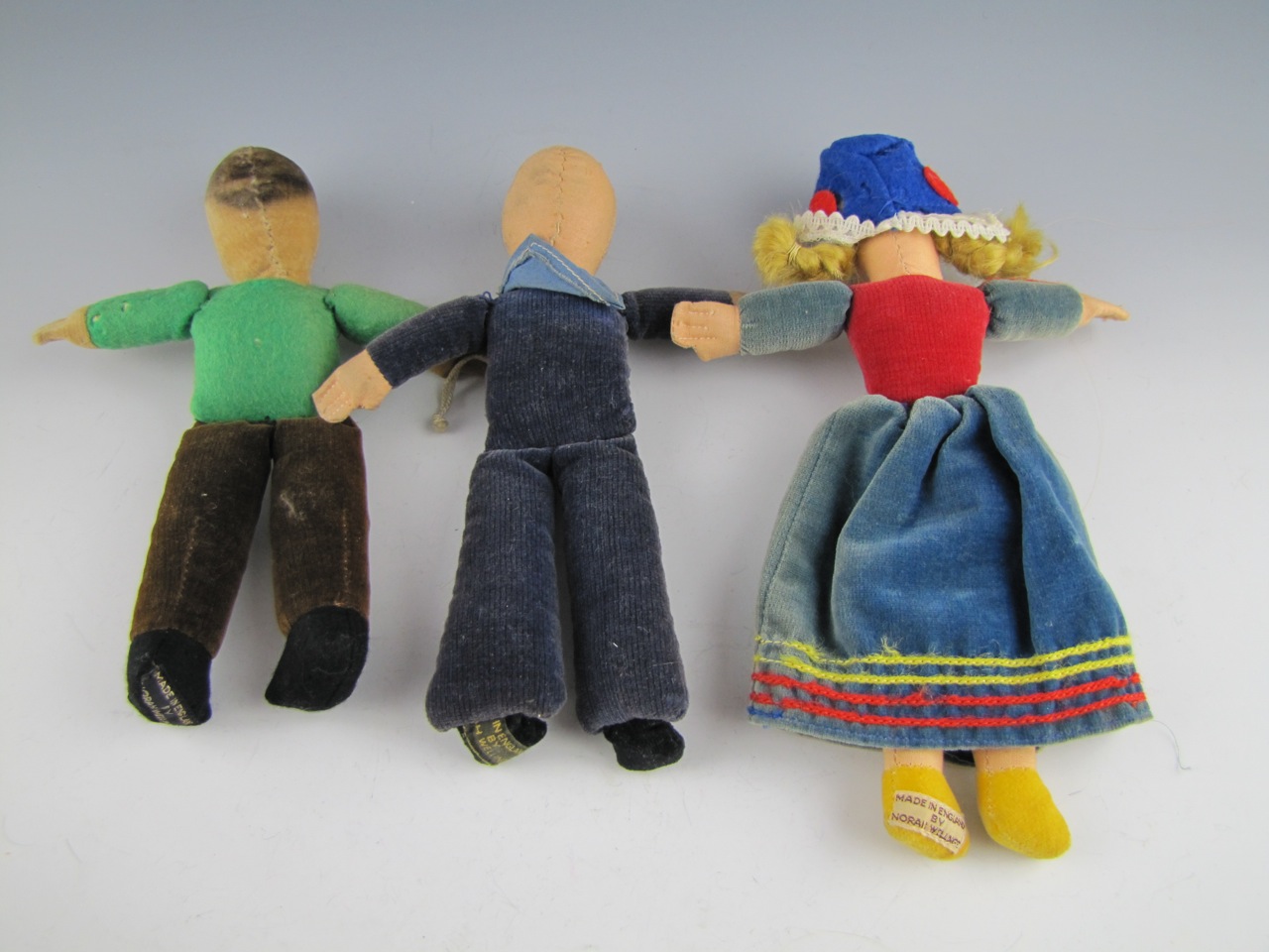 Three Vintage Norah Wellings Doll Lot