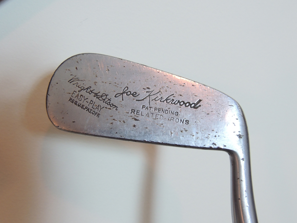 Nine Vintage Wooden Shaft and Bamboo Golf Clubs with Rack