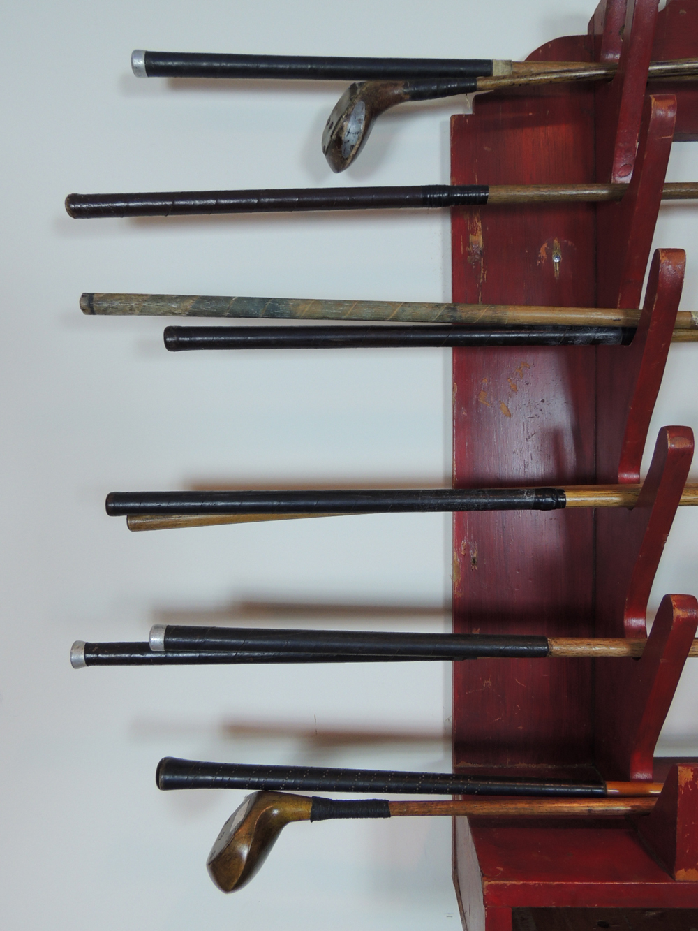 Eleven Vintage Wooden Shaft and Bamboo Golf Clubs