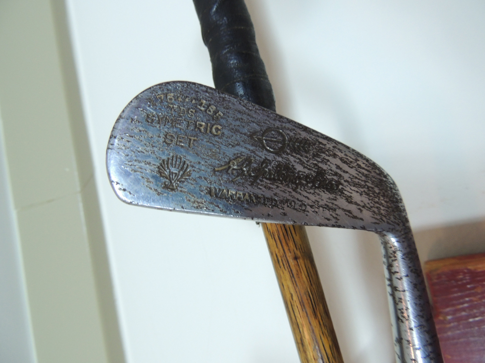 Eleven Vintage Wooden Shaft and Bamboo Golf Clubs